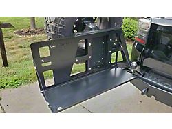 Orange Boxx Fabrication Swing Out Bumper Table; Matte Black (03-09 4Runner)