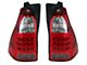 Tail Lights; Chrome Housing; Red Lens (06-09 4Runner)