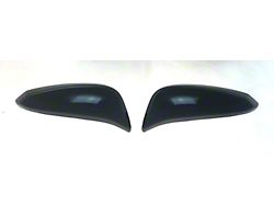 Tape-on Chrome Delete Mirror Covers; Gloss Black (14-24 4Runner)