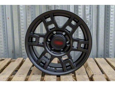 TR1 Matte Black 6-Lug Wheel; 17x8; 5mm Offset (10-24 4Runner)