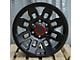 TR2 Matte Black 6-Lug Wheel; 17x9; -12mm Offset (10-24 4Runner)