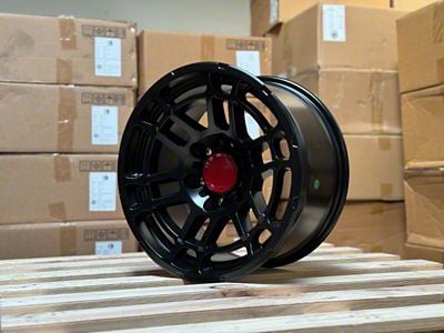 TR6 Matte Black 6-Lug Wheel; 17x9; 0mm Offset (10-24 4Runner)