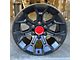 TR8 Matte Black 6-Lug Wheel; 17x8; 5mm Offset (10-24 4Runner)