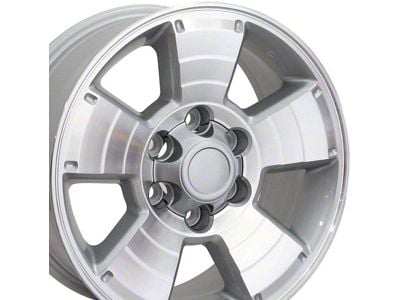 TY09 Silver 6-Lug Wheel; 17x7.5; 30mm Offset (10-24 4Runner)
