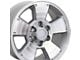 TY09 Silver 6-Lug Wheel; 17x7.5; 30mm Offset (10-24 4Runner)