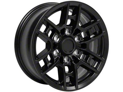 TY17 Satin Black 6-Lug Wheel; 16x7; 13mm Offset (10-24 4Runner)