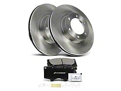 Vented 6-Lug Brake Rotor and Pad Kit; Front (03-09 4Runner w/ 13.30-Inch Front Rotors)