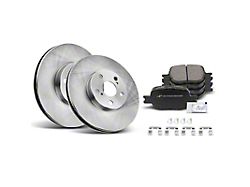 Vented 6-Lug Brake Rotor and Pad Kit; Rear (03-09 4Runner)