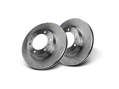 Vented 6-Lug Rotors; Front Pair (03-09 4Runner w/ 12.56-Inch Front Rotors)