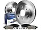 Vented 6-Lug Brake Rotor and Pad Kit; Front (03-09 4Runner w/ 12.56-Inch Front Rotors)