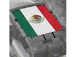 4x4 Attitude Sunshade; Mexican Flag (21-24 Bronco 2-Door)