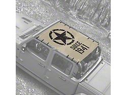 4x4 Attitude Sunshade; Heritage Since 1941 (20-24 Jeep Gladiator JT)