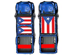4x4 Attitude Sunshade; Puerto Rican Flag (20-24 Jeep Gladiator JT)