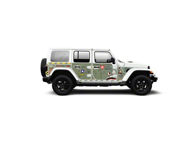 4x4 Attitude Action Shield Body Armor; Green Bomber (18-24 Jeep Wrangler JL 4-Door)