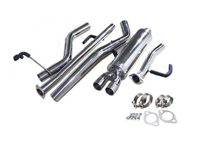 3-Inch Stainless Steel Exhaust System; Rear Exit (09-21 5.7L Tundra)