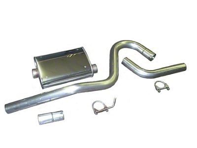 2.50-Inch Stainless Cat-Back Exhaust System with HVS Welded Muffer (1998 5.9L Jeep Grand Cherokee ZJ)