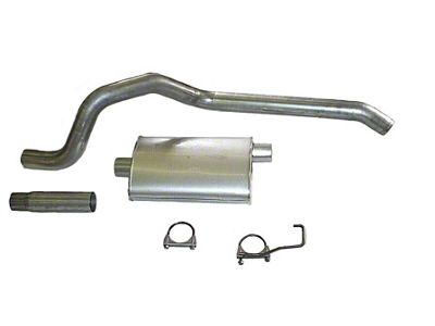 3-Inch Aluminized Cat-Back Exhaust System with Standard Turbo Muffler (1998 5.9L Jeep Grand Cherokee ZJ)