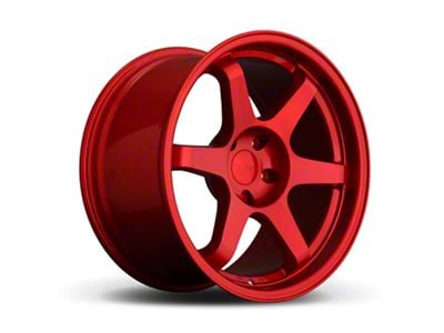 9Six9 Wheels SIX-1 Candy Apple Red Wheel; 17x9; 35mm Offset (84-01 Jeep Cherokee XJ)