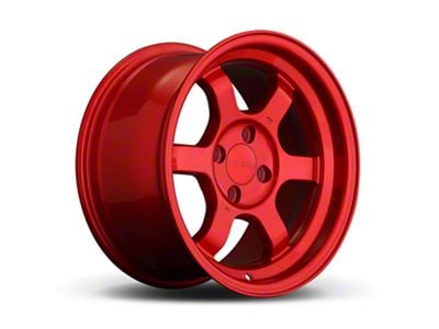 9Six9 Wheels SIX-1 Deep Candy Apple Red Wheel; 17x8.5; -10mm Offset (07-18 Jeep Wrangler JK)