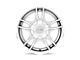 American Racing Estrella 2 Silver Machined 5-Lug Wheel; 17x7.5; 45mm Offset (21-24 Bronco Sport)