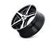 Kraze Milano Gloss Black Machined 5-Lug Wheel; 20x8.5; 38mm Offset (21-24 Bronco Sport)