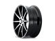 Kraze Cosmos Gloss Black Machined 5-Lug Wheel; 18x8; 40mm Offset (21-24 Bronco Sport)