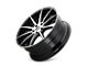 Kraze Cosmos Gloss Black Machined 5-Lug Wheel; 18x8; 40mm Offset (21-24 Bronco Sport)