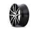 Kraze Turismo Gloss Black Machined 5-Lug Wheel; 18x8; 40mm Offset (21-24 Bronco Sport)