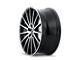 Kraze Stunna Matte Black Machined 5-Lug Wheel; 18x8; 40mm Offset (21-24 Bronco Sport)