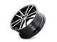 Kraze Lusso Gloss Black Machined 5-Lug Wheel; 17x8; 38mm Offset (21-24 Bronco Sport)