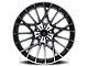 Mazzi Jinx Gloss Black Machined 5-Lug Wheel; 18x8; 40mm Offset (21-24 Bronco Sport)