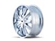 Mazzi Edge Chrome Wheel; 22x8.5; 35mm Offset (87-95 Jeep Wrangler YJ)