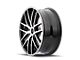 Touren TR60 Matte Black Machined 5-Lug Wheel; 17x7.5; 42mm Offset (21-24 Bronco Sport)