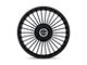 Niche Serene Gloss Black Wheel; 22x9; 38mm Offset (97-06 Jeep Wrangler TJ)