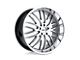 TSW Snetterton Hyper Silver with Mirror Cut Lip 5-Lug Wheel; 17x8; 40mm Offset (21-24 Bronco Sport)