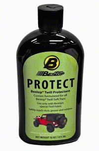 Bestop Jeep Wrangler Black Twill Protectant for Soft Tops 11217-00 - Free  Shipping