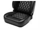 Corbeau Trailcat Reclining Seats; Black Vinyl/White Stitching; Pair (Universal; Some Adaptation May Be Required)