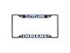 License Plate Frame with Cleveland Indians Logo; Navy (Universal; Some Adaptation May Be Required)