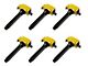 Superchips Coil Packs; Set of 6; Yellow (12-17 3.6L Jeep Grand Cherokee WK2)