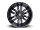 Fuel Wheels Sledge Matte Black with Gloss Black Lip 6-Lug Wheel; 18x9; 19mm Offset (05-15 Tacoma)