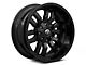 Fuel Wheels Sledge Matte Black with Gloss Black Lip 6-Lug Wheel; 18x9; 20mm Offset (10-24 4Runner)