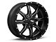 Moto Metal MO970 Semi Gloss Black Milled 6-Lug Wheel; 18x9; 18mm Offset (16-24 Titan XD)