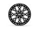 Rough Country 86 Series Gloss Black Milled 6-Lug Wheel; 22x10; -25mm Offset (03-09 4Runner)