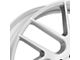 Status Juggernaut Silver with Brushed Machined 6-Lug Wheel; 22x9.5; 25mm Offset (2024 Tacoma)