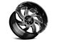 Off Road Monster M07 Gloss Black Milled 6-Lug Wheel; 22x12; -44mm Offset (21-24 Bronco, Excluding Raptor)