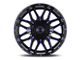 Impact Wheels 819 Gloss Black and Blue Milled 6-Lug Wheel; 18x9; -12mm Offset (17-24 Titan)