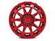 Black Rhino Rotor Candy Red 6-Lug Wheel; 17x8.5; 12mm Offset (10-24 4Runner)