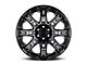 Level 8 Wheels Slingshot Gloss Black Machined 6-Lug Wheel; 20x9; -10mm Offset (17-24 Titan)