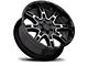 Level 8 Wheels Slingshot Gloss Black Machined 6-Lug Wheel; 22x11.5; -44mm Offset (2024 Tacoma)