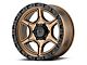 XD Portal Satin Bronze with Satin Black Lip 6-Lug Wheel; 17x8.5; 18mm Offset (10-24 4Runner)